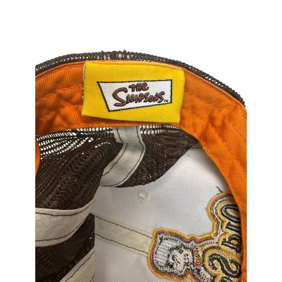 The Simpsons Old School Homer Brown Bio Domes Baseball Cap Hat Sz Kids - Picture 8 of 11
